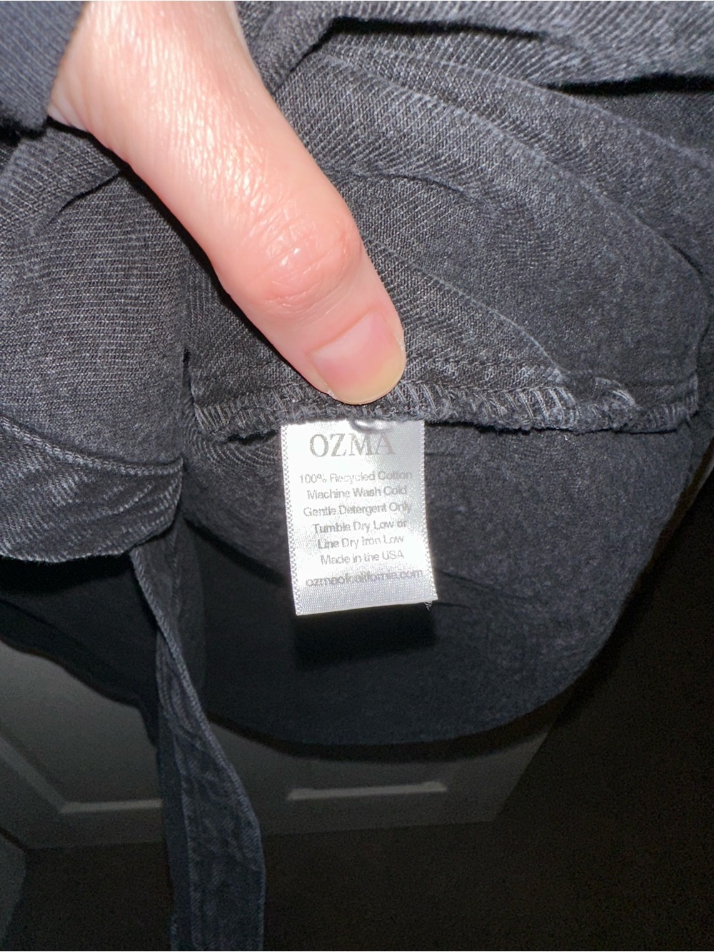Ozma of California Denim Marcie Shirt in Vintage Black - Picture 3 of 6